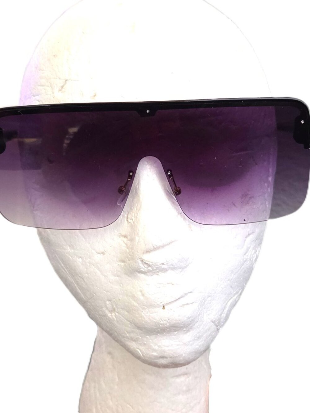 Women's Vizor Visor Sunglasses Oversized Frames Pink Tint Fashion